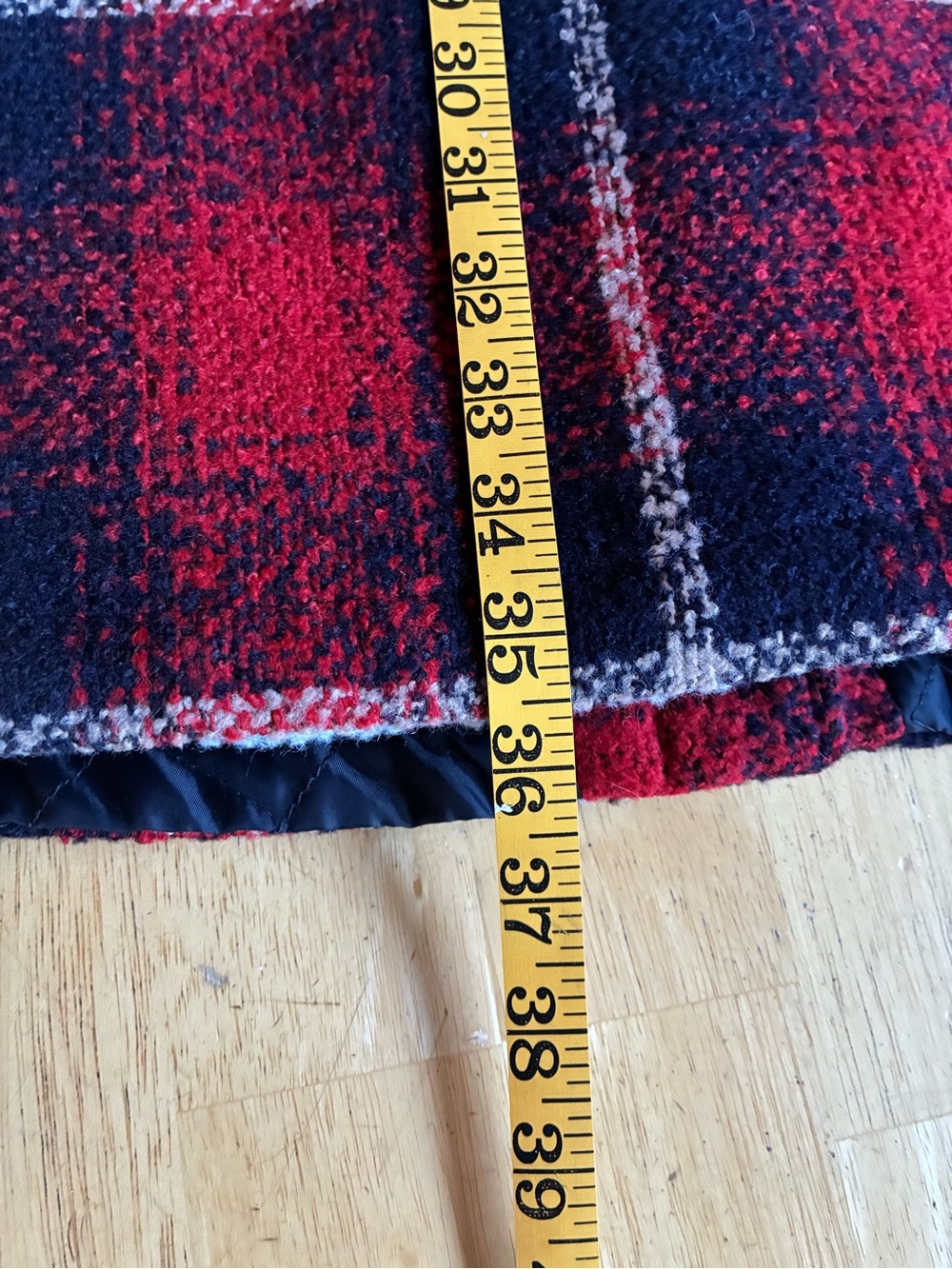 Levi’s Plaid Red & Navy  Sherpa Lined  Shacket Coat Size Medium - Picture 12 of 12